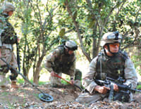 U.S. troops in combat situations rely on the protection afforded by "eye armor."