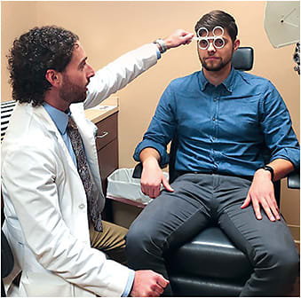 Working on distance vergence facility.