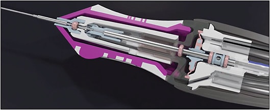 Figure 1. Alcon Ultravit probe with dual-pneumatic drive technology.
IMAGE COURTESY ALCON.
