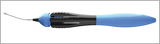Pinnacle 360 25-gauge scleral fixation forceps IMAGE COURTESY OF BAUSCH + LOMB