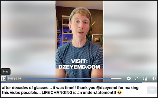 Tyler Oakley, a social media influencer, who has over 5 million followers, agreed to share with his followers his LASIK experience with me.
