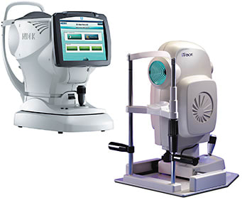 NIDEK OPD-Scan III (top); and Tracey Technologies’ iTrace (right).