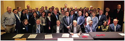 1 Industry leaders signed an Industry Collaboration Proclamation at SECO in March.