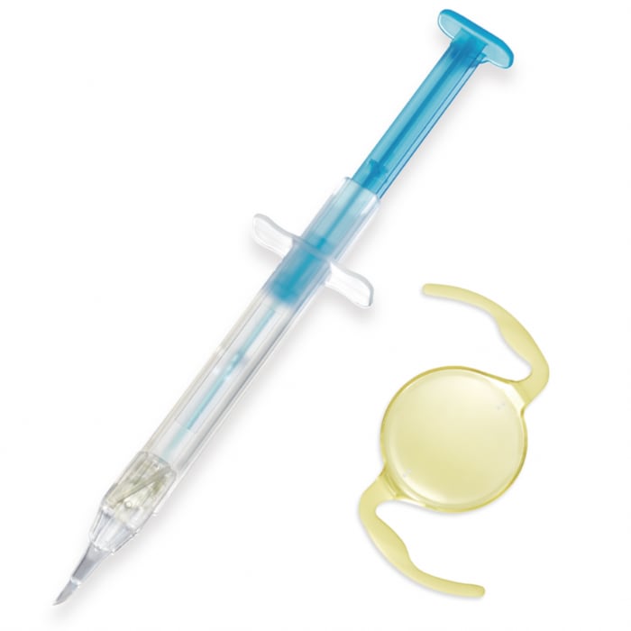 NP-T Preloaded Toric IOL Injection System. Image courtesy: NIDEK
