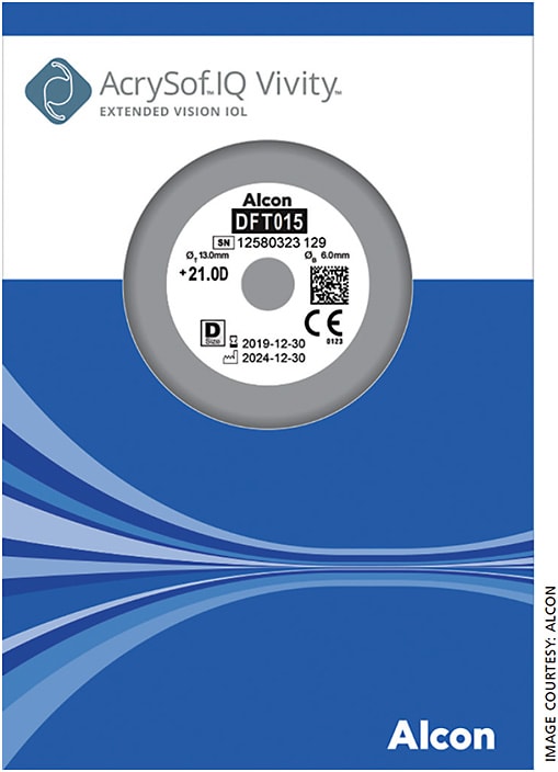 The AcrySof IQ Vivity EDOF lens.