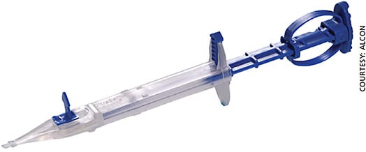 Figure 2. Alcon single-use preloaded Ultrasert delivery system.