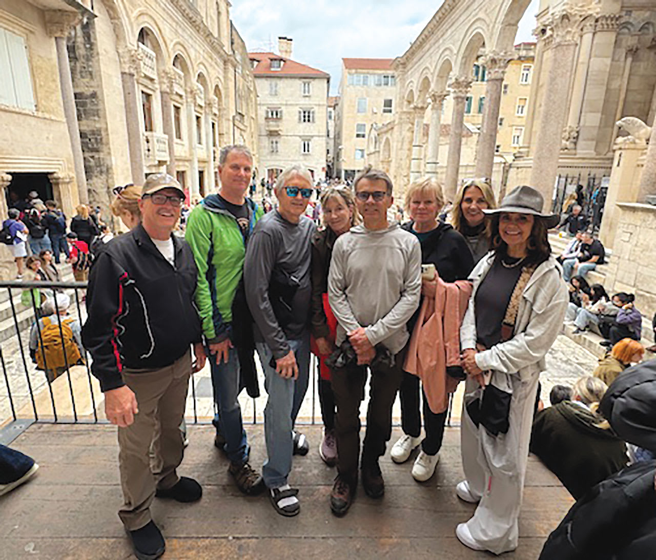 This group picture was taken in the town of Split inside the remains of a castle built in AD 300. (Photo courtesy: Dr. Carlson)