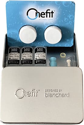Blanchard’s Onefit scleral lenses now come in a convenient care kit and carrying case.