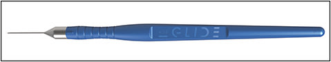 Figure 3. The New World Medical KDB Glide has a footplate that is more rounded with tapered sides, and the overall surface area of the footplate is smaller than that of its predecessor.