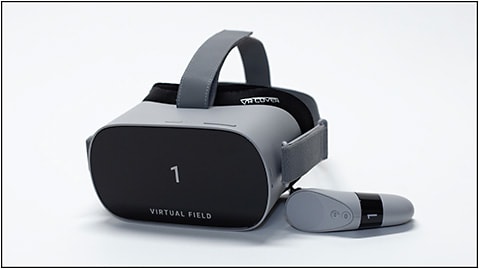 Figure 1. Virtual Field virtual reality headset (Virtual Field Inc.).