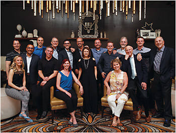 Dr. Branning (seated, front right) with CooperVision’s Best Practices Honorees. Photo courtesy of Michael Hanlon.