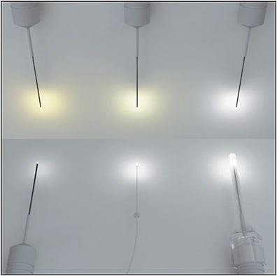 Figure 8. There are various options for endoilluminators that provide focal, mid-field, and wide-field illumination. Image courtesy of DORC.