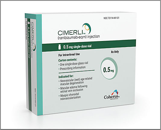 Packaging for Cimerli 0.5 mg.