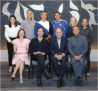 The 2022 Retina Fellows Forum faculty. Back row: Christina Weng, MD, FASRS, Alan Ruby, MD, FASRS, David Chow, MD, FASRS, Tom Albini, MD, FASRS, Aleksandra Rachitskaya, MD, FASRS, Sunir Garg, MD, FASRS. Front row: Amy Schefler, MD, FASRS, Carl Awh, MD, FASRS, David Boyer, MD, FASRS, Tarek Hassan, MD, FASRS.