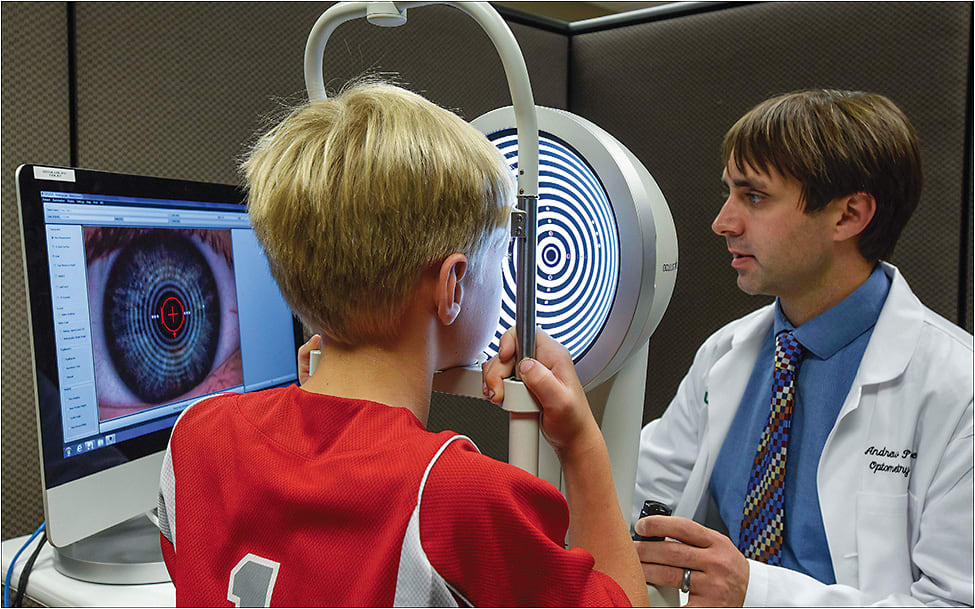 Figure 1. Corneal topography should be part of any comprehensive myopia control exam.