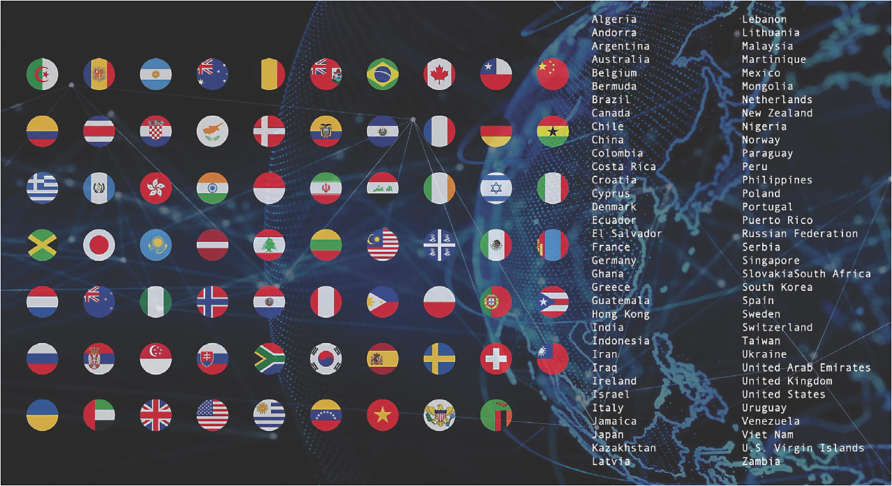 Figure 1. The 2021 Virtual GSLS was the most global GSLS to date.