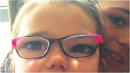 Figure 1. High-prescription glasses are physically and visually uncomfortable.