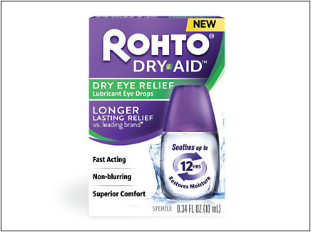 Rohto Dry-Aid helps restore moisture to the tear film by working on all three layers.