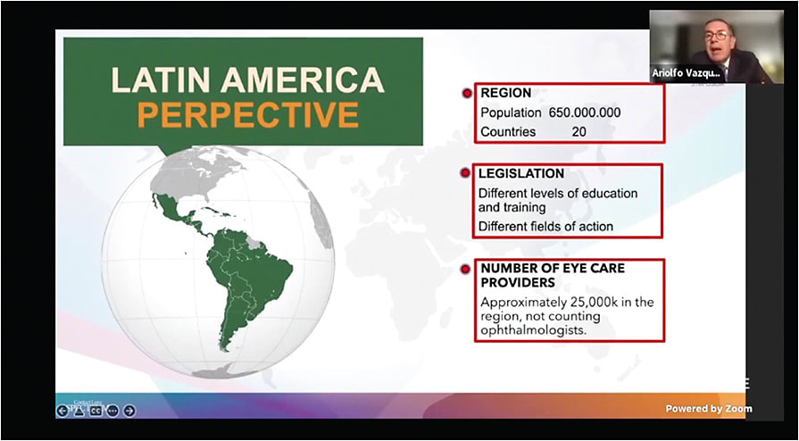 Ariolfo Vazquez, OD, discussed the advantages and obstacles of prescribing scleral lenses in Latin America.