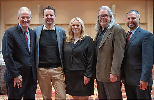 Figure 1. The 2019 GSLS Education Planning Committee (left to right): Ed Bennett, OD, MSEd; Eef van der Worp, BOptom, PhD; Karen DeLoss, OD; Patrick Caroline; and Jason Nichols, OD, MPH, PhD (chair).