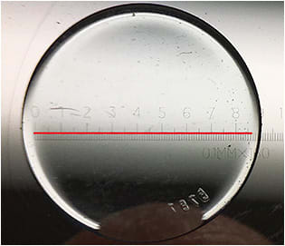 Figure 1. Optic zone size of 8.6mm.