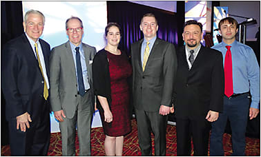 Figure 5. The Saturday afternoon Free Paper presenters (left to right): Drs. Ed Bennett (Moderator), Langis Michaud, Adeline Bauer, Matt Kauffman, Jason Jedlicka, and Andrew Pucker.