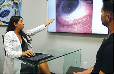 Figure 1. It is important to have a consultation with a patient prior to proceeding with a medically necessary contact lens fit.