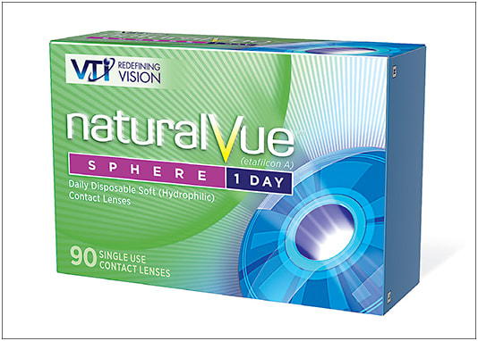 NaturalVue Sphere 1 Day lenses are designed to promote tear exchange to keep lenses comfortable throughout the day.