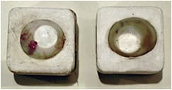 Figure 2. Blown glass scleral lenses manufactured by the Müller brothers.