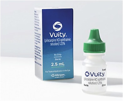 Vuity is FDA-approved for presbyopia. IMAGE COURTESY OF ABBVIE.