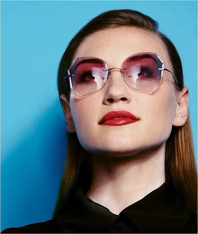 A CUTTING EDGE
Titan Minimal Art - The Icon from Silhouette with custom lens tint and faceting by Luxe Laboratory