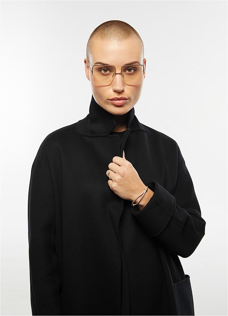 TREND #6 
SERIOUSLY SEVENTIES. 
The reign of that ’70s decade continues, inspiring style in both apparel and eyewear this season. In specs, oversized and elongated square silhouettes make a strong case for the style of the “Me Decade.” 
Frame: The Fendi FF0422 from Safilo channels the decadent decade in an oversized square gold semi-rimless silhouette.