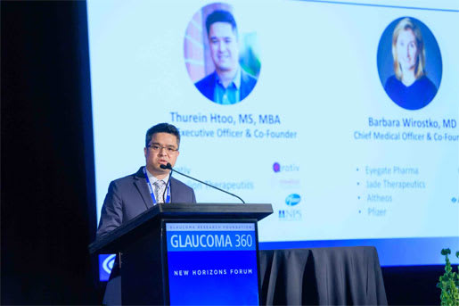 Thurein Htoo, MS, MBA, Chief Executive Officer of Qlaris Bio, Inc., winner of the 2020 Perfect Pitch Award