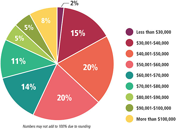 Figure 7. Please provide the range for your gross annual income.