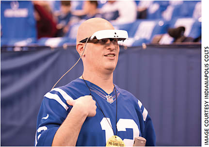 Mr. Reese saw his first Colts game this year.