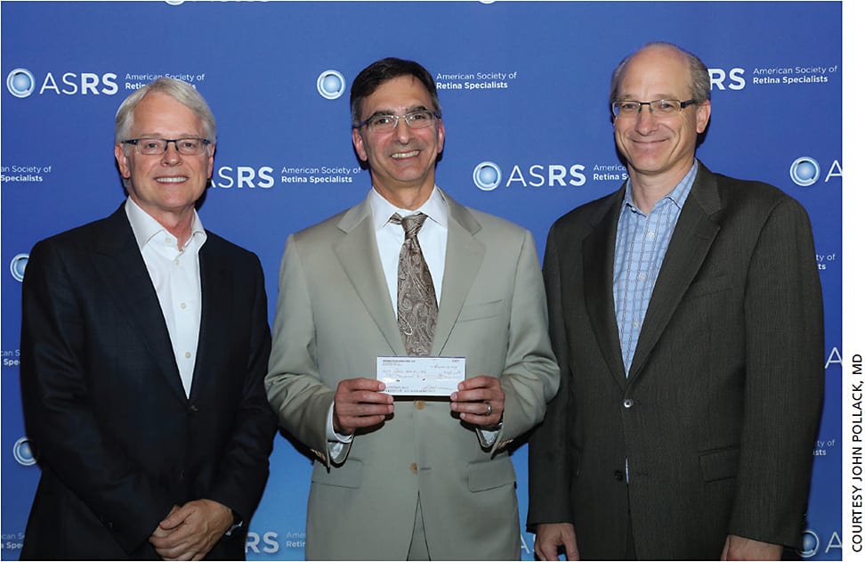 Grand Prize Winning Pitch winner and directors (from left to right): David Williams, MD, MBA; Jeffrey Heier, MD; John Pollack, MD.