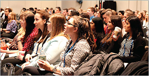 Vision Expo East attendees soaking up educational offerings.