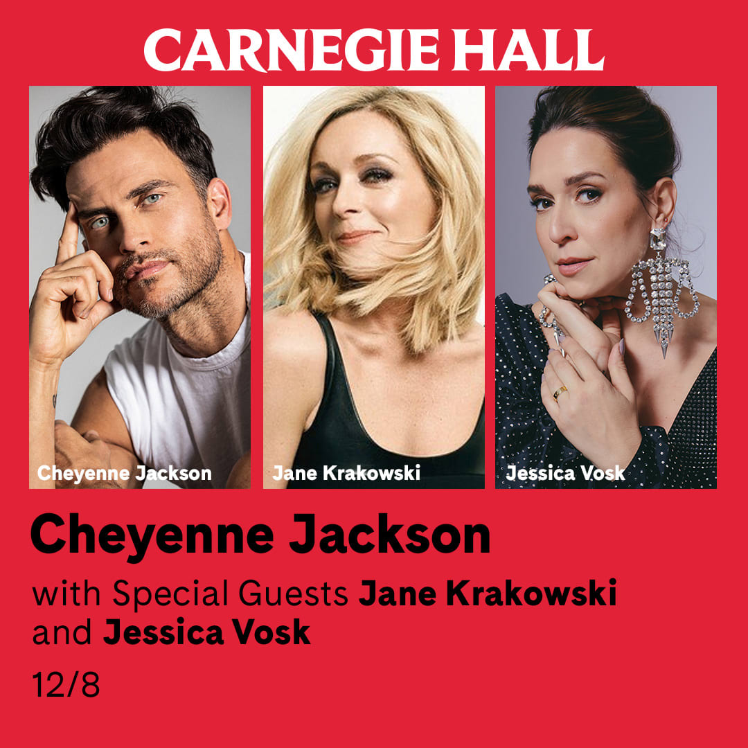 Cheyenne Jackson at Carnegie Hall
