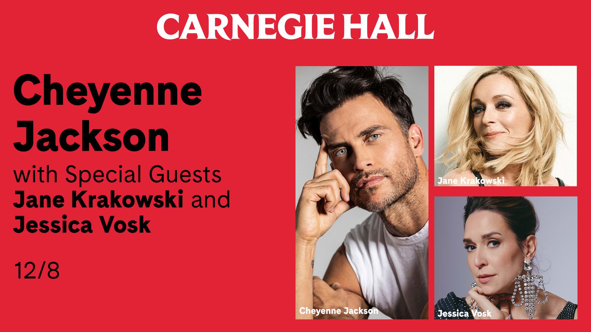 Cheyenne Jackson at Carnegie Hall