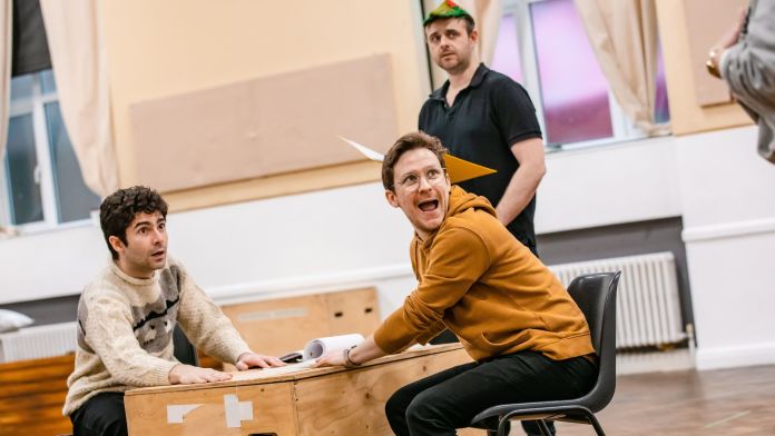 Peter Pan Goes Wrong rehearsal