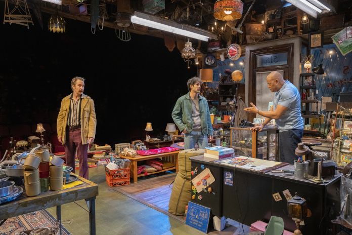 AMERICAN BUFFALO_367 copy - Sam Rockwell, Darren Criss, Laurence Fishburne (Photo by Richard Termine)