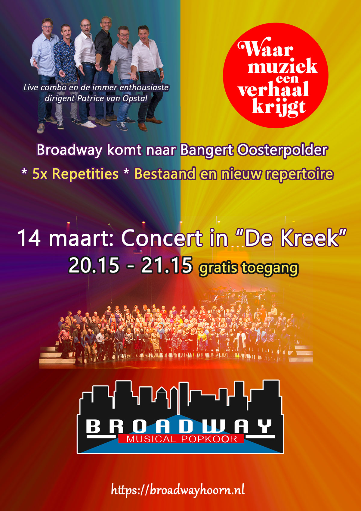 Concert De Kreek 14 maart