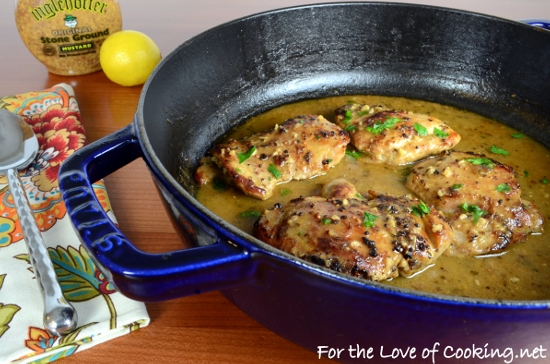 Lemon and Mustard Chicken Thighs