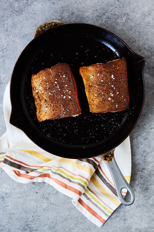 Crispy Skin Cast Iron Salmon