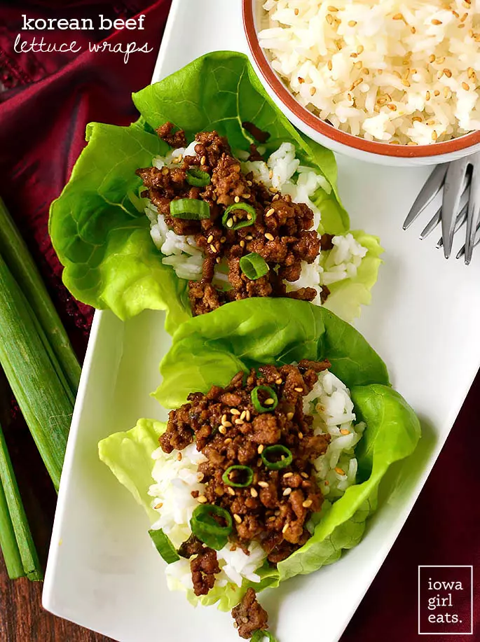 Korean Beef Lettuce Wraps