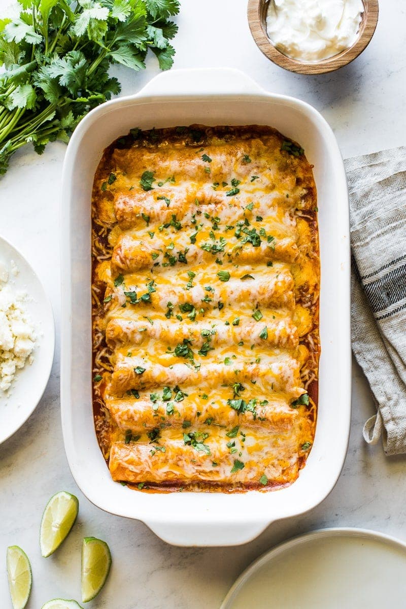 Chicken Enchiladas (Rojo)