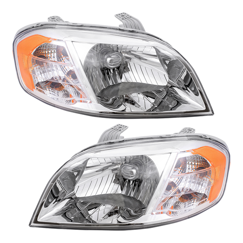 Headlights Set fits 20072011 Chevrolet Aveo Sedan Pair Headlamps with