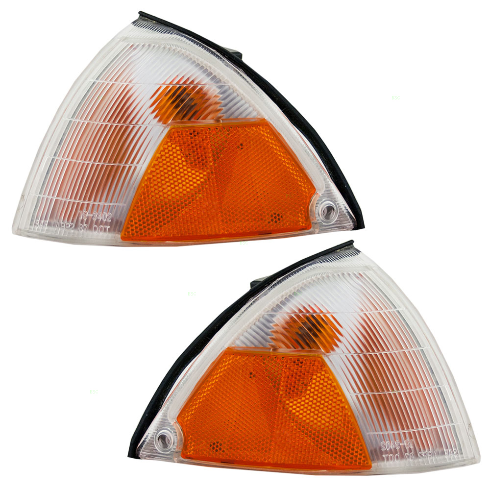 New Pair Set Manual Side View Mirror Glass Housing 89-94 Geo Metro Suzuki Swift