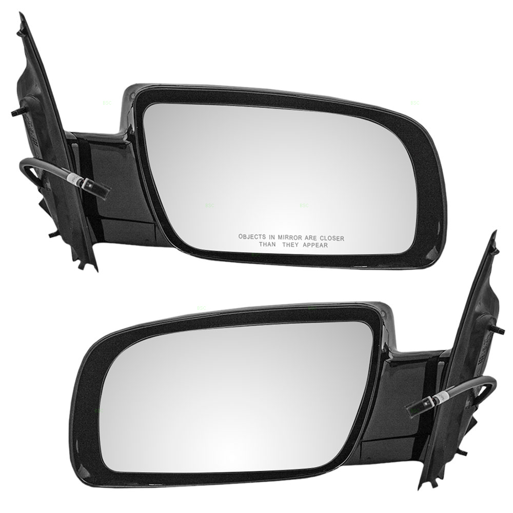 Pair Set Below Eyeline Power Side View Mirrors for 00-05 Chevy Astro GMC Safari