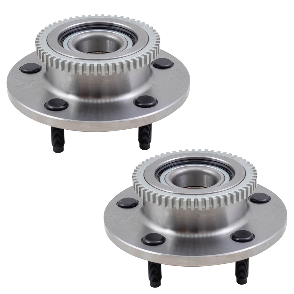 Pair Set Front Hubs & Bearings for 2000 2001 Dodge Ram 1500 Pickup 2
